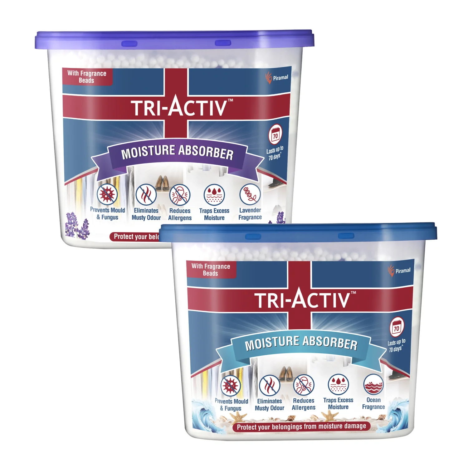 Tri-Activ Moisture Absorbers | Dehumidifier For Wardrobe, Closet, Shoe Rack | Absorption Capacity upto 600ml Each I Prevent Mould & Fungus, Allergens & Eliminate Odour - Image 26